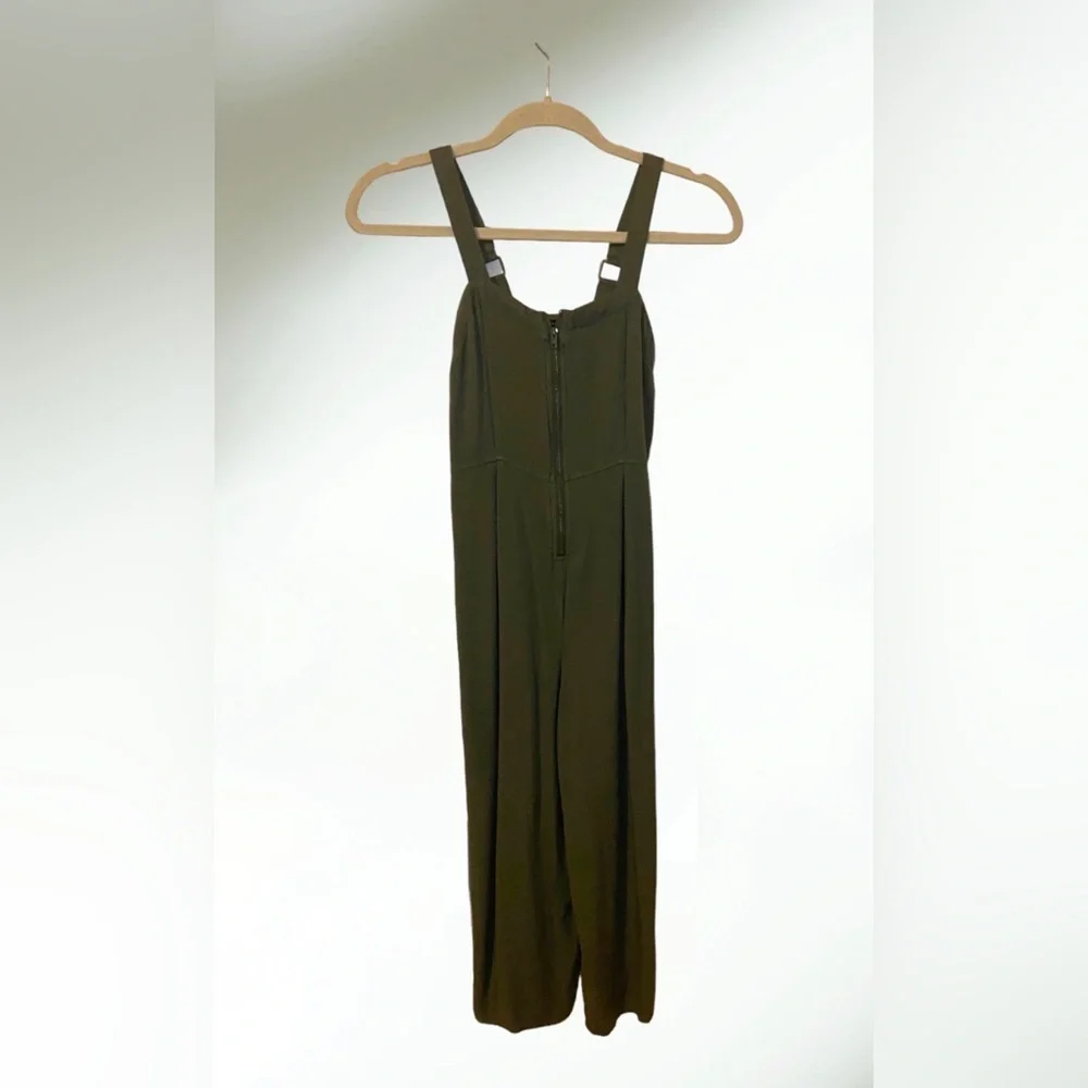 Art Class Hunter Green Romper Overalls Size Medium (7/8)